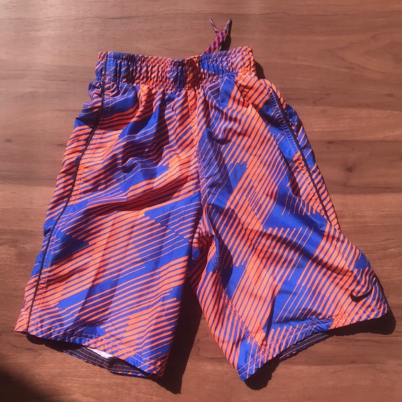 pink nike swim shorts